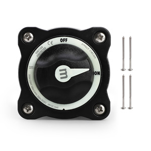 Interrupteur rotatif de déconnexion de puissance pour voitures et yachts, 12-48V, protection de batterie à courant élevé, deux positions - Product Image 2