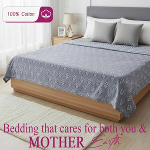 Couette Dohar en coton imprimé réversible légère pour l'hiver, motif floral cachemire, écologique et durable pour la maison et l'hôtel - Product Image 1