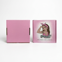 Boîtes d'expédition en carton ondulé brun kraft avec fermeture éclair, impression de logo personnalisé, adhésives, noires, pour l'e-commerce