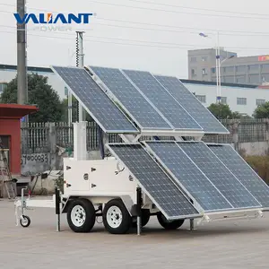 3Kw Portable High Mast Solar Powered Trailer Solar Generator