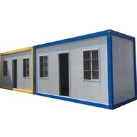 Maison conteneur démontable de 20 pieds pour dortoir de travailleurs de chantier, cabine modulaire à assemblage rapide