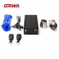 Silencieux universel à valve GRWA 2,5 pouces pour silencieux personnalisé avec valve en acier inoxydable 304 poli miroir, silencieux à valve 3 pouces