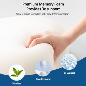 Wholesale Orthopedic Memory Foam Cushion <b>Pillow</b> Office Car Chair Back Pain Relief Backrest Lumbar Seat comfort - Product Image 4