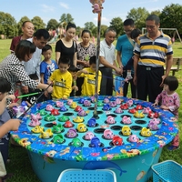 Modèle de simulation de machine de pêche en métal WTD-7 pour les installations de divertissement pour enfants