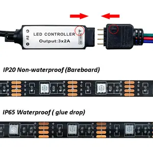 เทปไฟพื้นหลังทีวี LED RGB 5050,เทป USB เชื่อมต่อ USB ไฟเส้น LED RGB พร้อมการควบคุมขนาดเล็ก5V