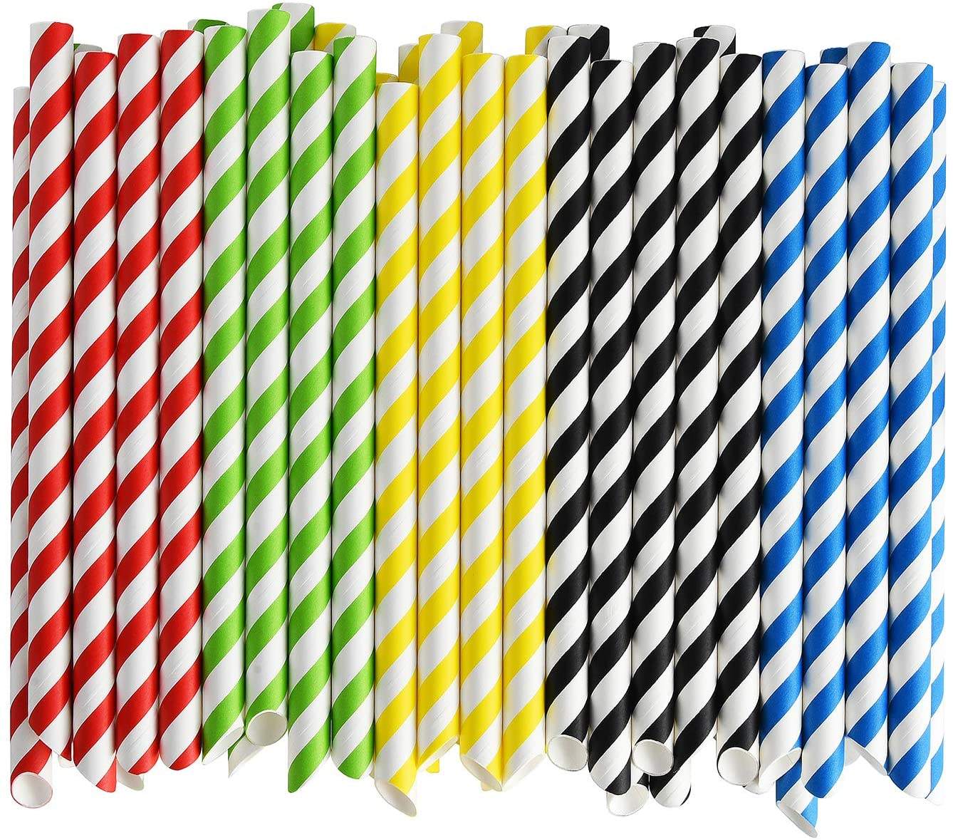 Biodegradable Recyclable Disposable Individually Wrapped Paper Drinking Straws