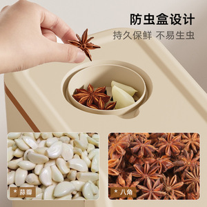 Uforu Rice <b>Storage</b> Container 20kg Sealed Insect Proof Press Dispense Kitchen Use - Product Image 5