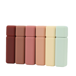 Colorful Medium 5ml Matte Yellow Green Red Pink Frosted Unique Square <b>Empty</b> Lipstick Tubes <b>Box</b> Custom Label (Plastic Cosmetic) - Product Image 2