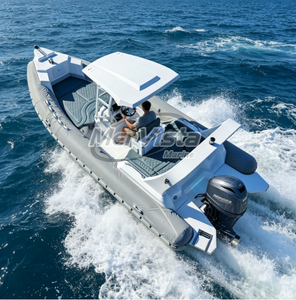 Bateau de pêche en fibre de verre Hypalon/PVC de 23 pieds (680 cm) certifié CE, <span class=keywords><strong>pas</strong></span> <span class=keywords><strong>cher</strong></span> et très vendu pour les sorties de pêche en famille - Product Image 2