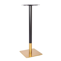 Pieds de table en acier inoxydable de hauteur personnalisée Table de salle à manger frittée carrée et ronde pour restaurant