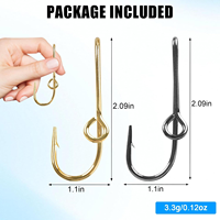 20 épingles à chapeau pour la pêche, clips de fixation pour chapeau, attaches pour chapeau, décoration de chapeau tendance, or et noir