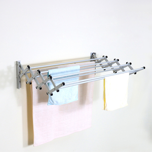 Séchoir à <span class=keywords><strong>linge</strong></span> mural rétractable en aluminium à prix avantageux, 6,5 m - Product Image 1