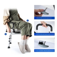 2025 nouveau tabouret de bain anti-dérapant en aluminium de chaise de douche rotative à 360 ° pour les femmes enceintes âgées sécurité de la salle de bain