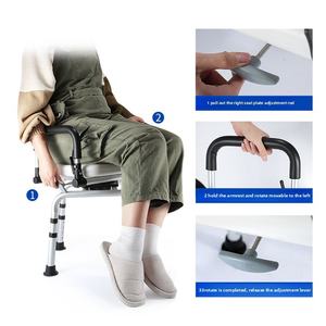 2025 nueva silla de ducha giratoria de 360 °, taburete de baño antideslizante de aluminio para ancianos, mujeres embarazadas, seguridad en el baño - Product Image 5