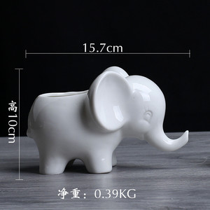 Macetas de flores de elefante de dibujos animados, maceta de plantas suculentas, macetas de cerámica para bonsái, macetas de flores para jardín, decoración para el hogar y la Oficina - Product Image 4