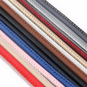 Wholesale 3mm 4mm 5mm 6mm Round Pu <b>Leather</b> Cord Keychain Pendant for Clothing Matching <b>Bracelet</b> Necklace Components - Product Image 1
