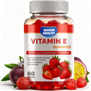 Gummies à la vitamine E OEM/ODM pour fournir de l'énergie et soutenir le système immunitaire chez les adultes (60 gummies/flacon) - Product Image 1
