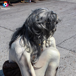 Animatrónico Personalizable de <span class=keywords><strong>Mujer</strong></span> Neandertal para Decoración de Halloween en Exteriores, para Jardín, Parque de Trampolines Educativo, Uso en Metal - Product Image 4