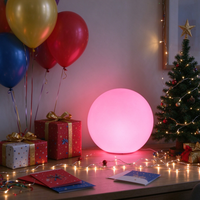 Lampu Bola LED Tenaga Surya 16 Warna Remote Control Warna Impian Multiwarna Dapat Diisi Ulang untuk Dekorasi Rumah Kamar Anak Pohon Natal