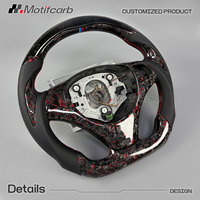 Volant personnalisé intelligent à LED rouge en fibre de carbone forgée pour BMW 2006-2013 M3 E82 E88 E90 E91 E92 320d 330i 335i 135i 128i Coupé