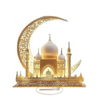 Decoraciones Navideñas con Forma de Luna de Diseño Innovador, Decoración Acrílica 2D para Fiestas y Eventos en el Hogar, Regalos Navideños