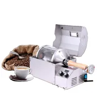 Mini torréfacteur électrique portable pour la maison, petite machine à torréfier les grains avec une capacité de 400g, torréfacteur à café automatique, tambour en verre transparent