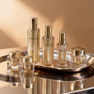 Ensemble d'emballages cosmétiques 30ml 50ml 100ml 120ml, flacon et boîte, pot à crème transparent 15g 30g 50g pour crème pour les yeux, crème pour le visage - Product Image 2