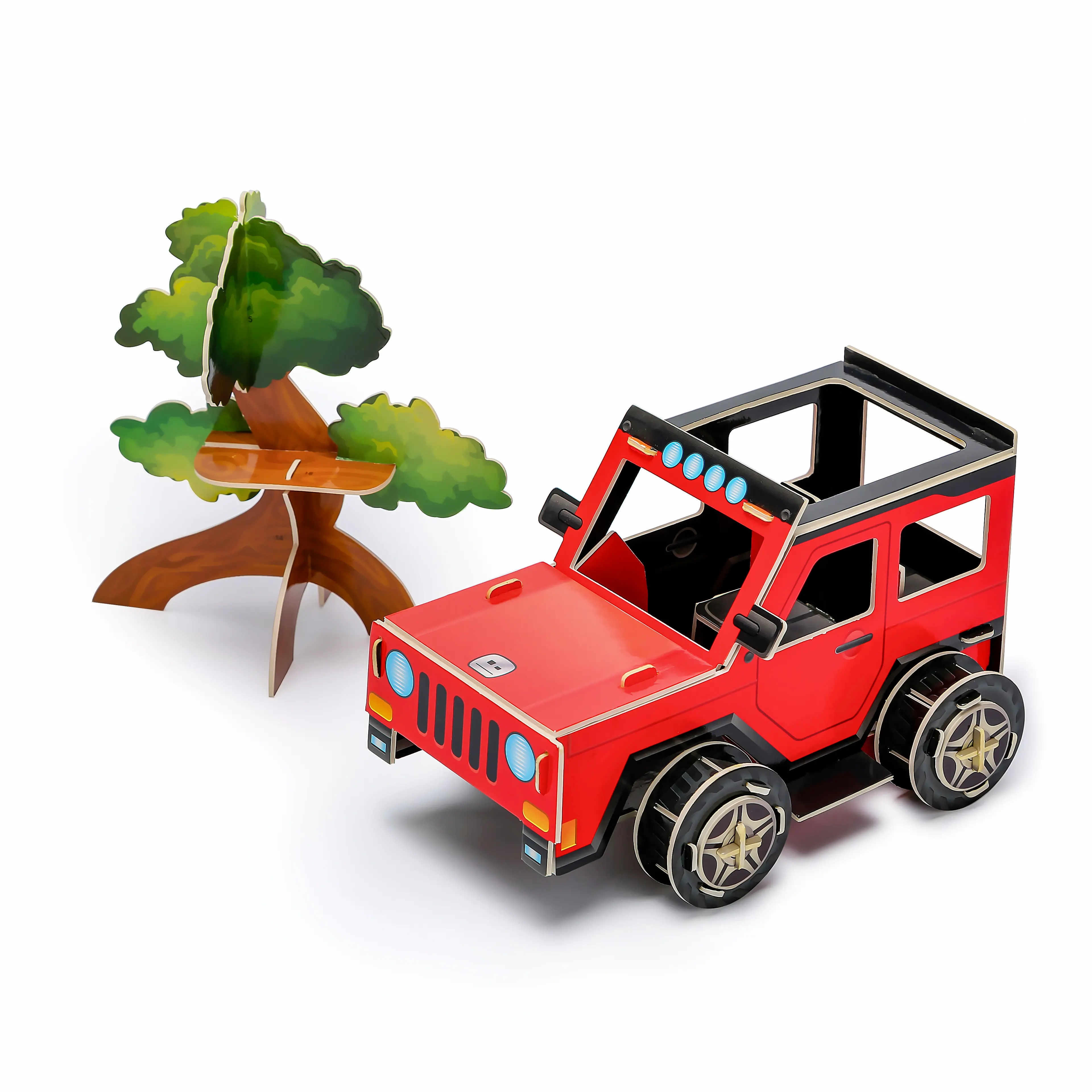 Jouet éducatif personnalisé 3D coloré voiture bricolage jouet Mini sol 3D Puzzle en papier 3D Puzzle pour enfants