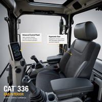 Excavatrice sur chenilles CAT 336 d'occasion certifiée, avec soupape principale d'origine, 36 tonnes, pour la vente à l'exportation