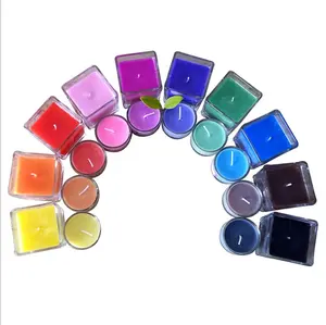 China Herstellung Großhandel ungiftige Kerze fluor zieren des Pigment Rot Grün Violett Blau Gelb Farbe Fluor zieren des Pulver