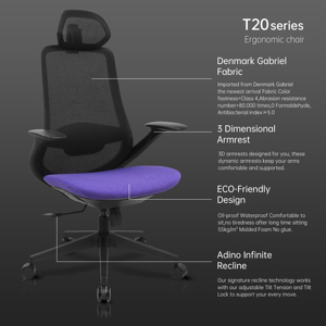 <span class=keywords><strong>Silla</strong></span> de Oficina Ergonómica al por Mayor con Reposabrazos Inclinables Sincronizados, Sillas de Escritorio, <span class=keywords><strong>Silla</strong></span> Ergonómica, Sillas de Oficina - Product Image 5