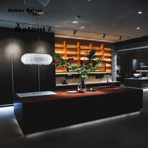 2025 Boloni Home Armoires <span class=keywords><strong>de</strong></span> cuisine extérieures Armoires <span class=keywords><strong>de</strong></span> cuisine personnalisables haut <span class=keywords><strong>de</strong></span> gamme avec lumière LED pour toute la maison - Product Image 1