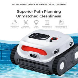 Limpiador robótico inalámbrico de alto rendimiento, escalada en pared, mapeo inteligente, planificación automática de rutas, carga, herramienta de vacío para piscina - Product Image 2