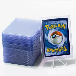 Plastic Card Holder PVC 35PT 3*4 inches for Game Cards Protector Hard Plastic Card Sleeves Top Loader