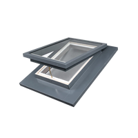 Fenêtre de toit en aluminium coupe-vent à rupture de pont thermique et double vitrage pour maisons modernes