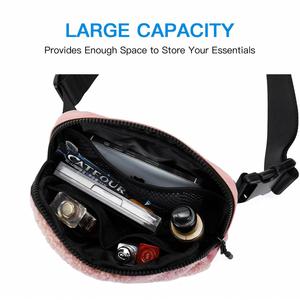 Bolsa de Cintura Funcional Pequeña para Mujer con Compartimentos Organizados, Ranuras de Malla y Bolsillo Trasero con Cremallera para Artículos Esenciales Diarios - Product Image 2