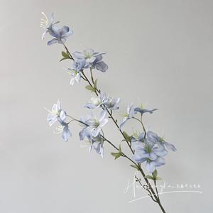 Fleurs artificielles de jasmin, branche unique, en soie, haute simulation, accessoires de décoration de mariage - Product Image 2