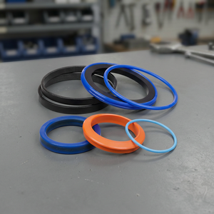 Joints toriques industriels en caoutchouc noir, bleu, orange pour kit de réparation de vérins hydrauliques modèle JCB 3CX - Product Image 1
