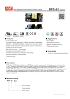 Mean Well RPS-60-12 Compact 60W 84% Alimentation médicale efficace 12V 5A Commutation à faible bruit pour la recherche en santé