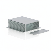 Caja de Aluminio Extruido Mecanizada OEM, Venta Caliente, Carcasa para Instrumentos, Carcasa Electrónica de Aluminio Extruido Anodizado para PCB