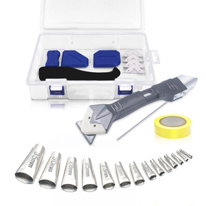 27PCS Buses en caoutchouc en acier inoxydable Outils de remplissage de colle <span class=keywords><strong>Kit</strong></span> d'outils de <span class=keywords><strong>calfeutrage</strong></span> en métal - Product Image 2