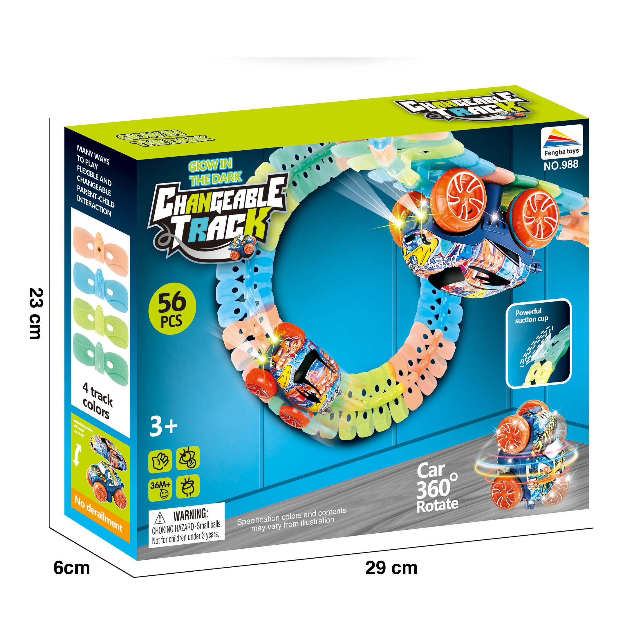 Piste De Course Jouet Avec Lumières LED – Circuit Flexible Antigravité, Assemblage DIY Créatif Pour Enfants, Idée Cadeau Anniversaire Noël