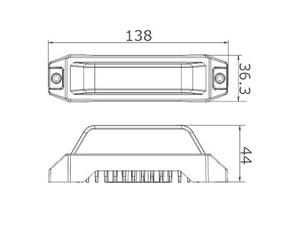 5.4 "R65車の緊急ストロボ点滅警告3 LEDミニストロボライト同期機能付き車両用 - Product Image 6