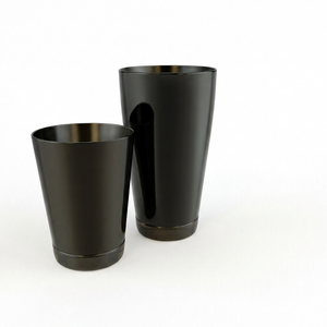 Black Metal Cocktail Shaker Set Reusable <b>Bar</b> <b>Tools</b> Minimalist Style for Mixology - Product Image 3