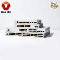 Commutateur de bureau géré L2 Cisco Catalyst 1200 C1200-8P-E-2G à 8 ports Gigabit PoE, neuf et scellé