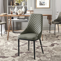 Moderne Simple Nordic Light Luxury Hotel Chaise de café avec dossier Table à manger décontractée Chambre Tabouret de maquillage pour meubles de maison