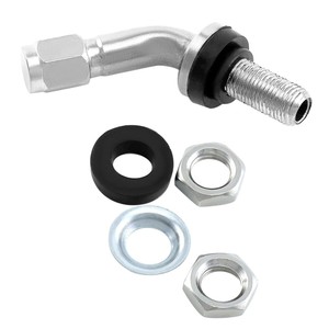 Válvula sin cámara VS-8 de cobre de 90 grados para motocicleta, mejora de neumático sólido, boca americana - Product Image 5