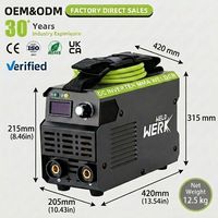 Soldadora Portátil Mini MMA-120 DC Inverter ARC, Soldadora Manual de Metal de Doble Voltaje 110V/220V