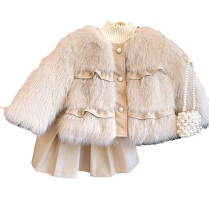 Set di <span class=keywords><strong>abbigliamento</strong></span> per ragazze autunno inverno Set di gonna dolce per bambini tipo di moda da ragazza Set di giacca e gonna in due pezzi - Product Image 1