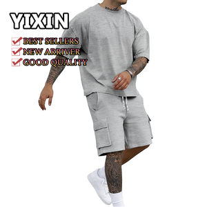 Traje Deportivo Premium <span class=keywords><strong>al</strong></span> por Mayor, Conjunto Deportivo Transpirable, Nuevo Conjunto Deportivo de Manga Corta de Secado Rápido <span class=keywords><strong>para</strong></span> Gimnasios - Product Image 3